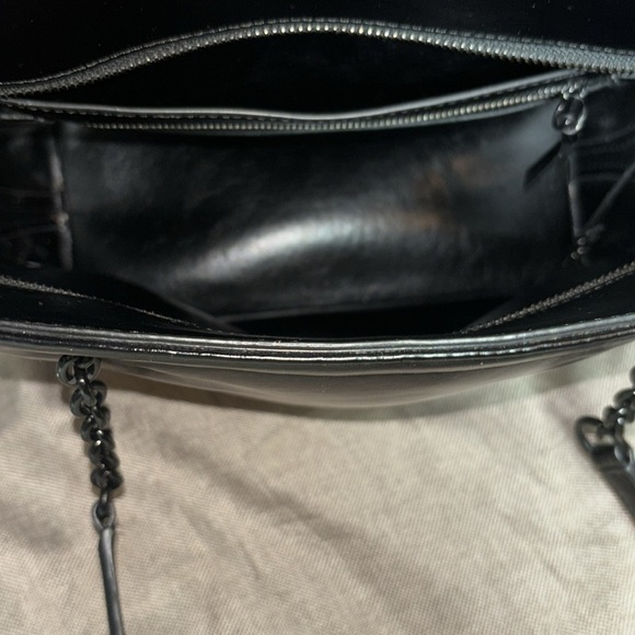 Calvin Klein Hailey Tote, Black with Black Chain - Picture 7 of 11